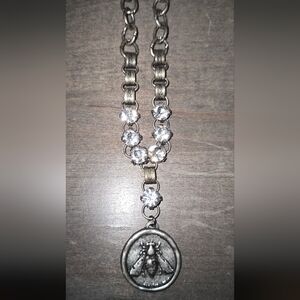 Bee Pendant Statement Necklace